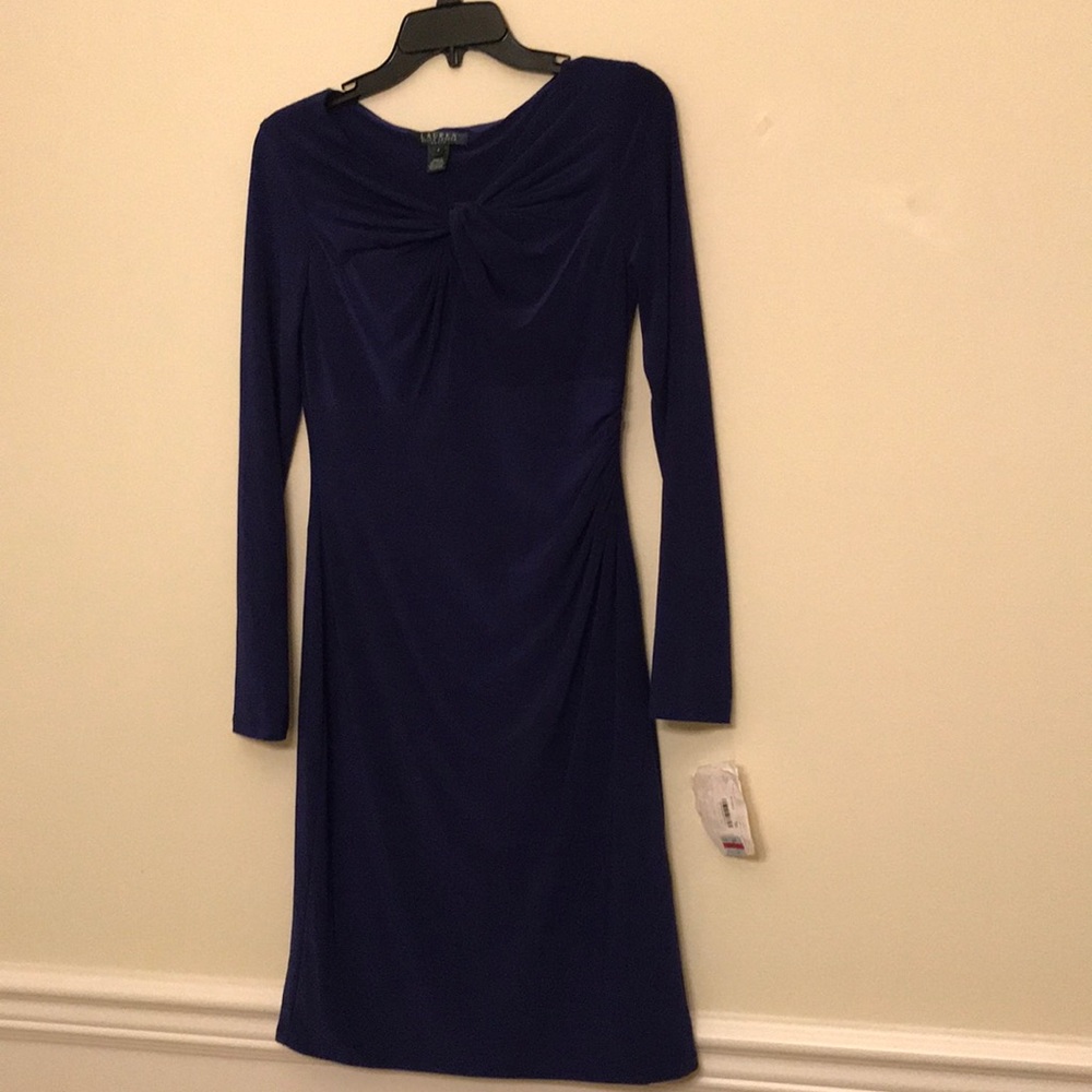 NWT Ralph Lauren Ruched Dress 8